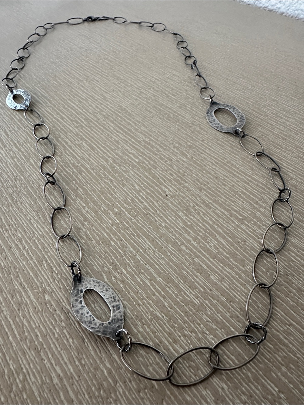 Silpada Sterling Silver Hammered Link Necklace